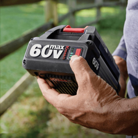 Découvrez le PACK Kress KG160E : débroussailleuse KG160E, batteries 2 Ah et chargeur 3 A inclus. Parfait pour un débroussaillage