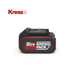 Batterie Kress KrossPack 20 V 4 Ah, compatible avec les outils Kress 20 V et 40 V. Puissante et durable, idéale pour les travaux