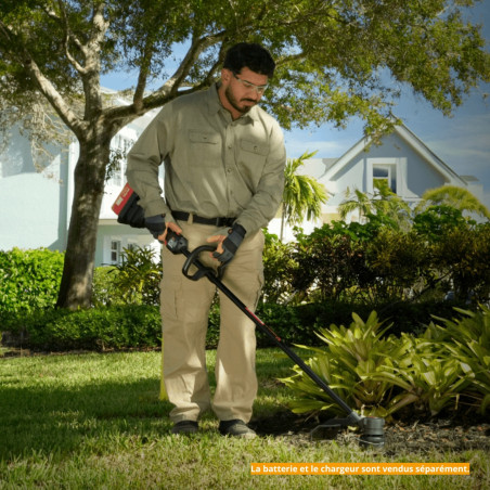 TAILLE BORDURE KRESS KC110 - LA SOLUTION POUR VOS TRAVAUX D'AMENAGEMENT PAYSAGER : performante avec un moteur brushless de 60V e