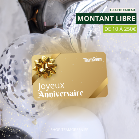 Carte cadeau Team Green - Offrez le cadeau parfait pour les passionnés de jardinage