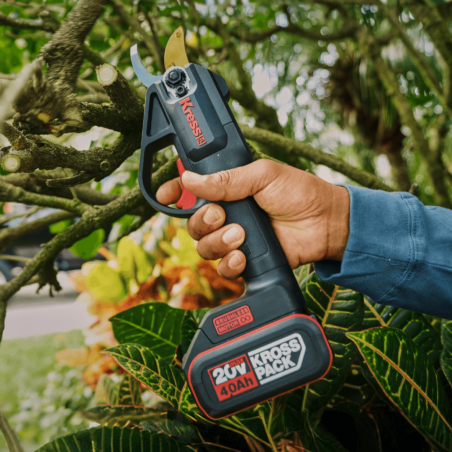 Sécateur sans fil KG340 pack batterie et chargeur pour coupe précise