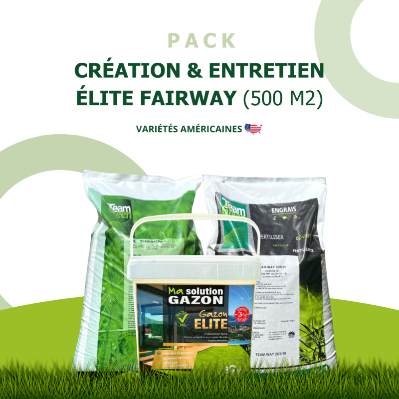 Pack gazon 1250 m² création et entretien pour pelouse parfaite