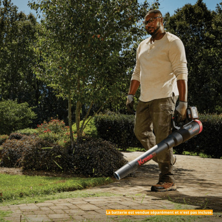 PACK SOUFFLEUR KRESS KG584 – 2×20 V – 35 CM – AVEC BATTERIES & CHARGEUR
