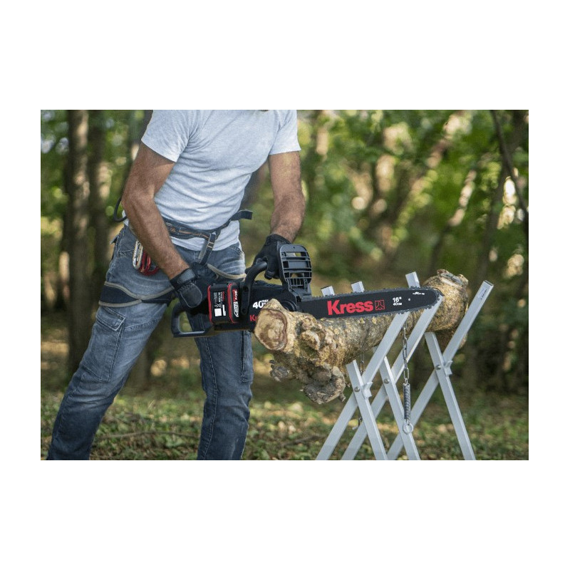 PACK TRONÇONNEUSE KRESS KG347E -  40 V - BATTERIES ET CHARGEUR