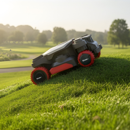 Robot tondeuse Kress EyePilot 4×4 KR285E – 5000 m² – Pentes extrêmes