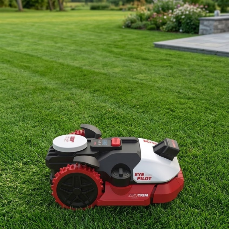 Robot tondeuse Kress KR271E EyePilot® 2WD pour 1500 m² | Robot tondeuse intelligent