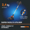 Coupe-bordure Worx Nitro WG173E.9 20V - 33cm (Seul)