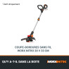 Coupe-bordure Worx Nitro WG173E.9 20V - 33cm (Seul)