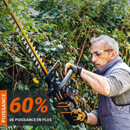 Taille-haies 40V Worx WG286E - 61 cm | Brushless puissant