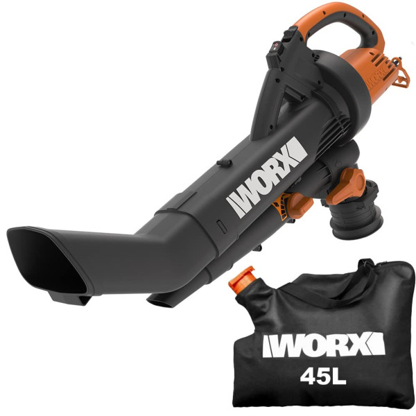 Souffleur aspirateur broyeur Worx WG505E 3000W