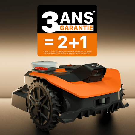 Robot tondeuse Vision Cloud WR305E - 500 m² - sans fil, RTK Cloud et V-SLAM