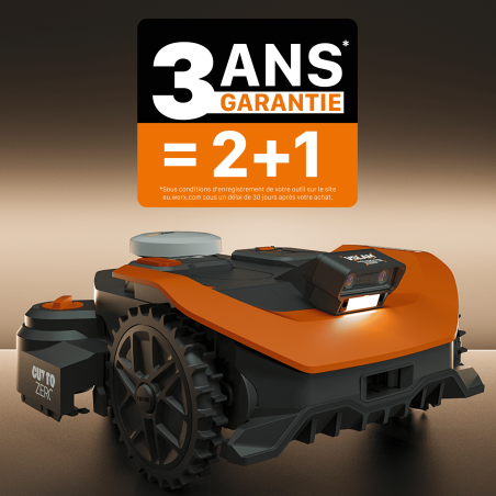Robot tondeuse Vision Cloud WR308E Worx - 800 m² sans fil