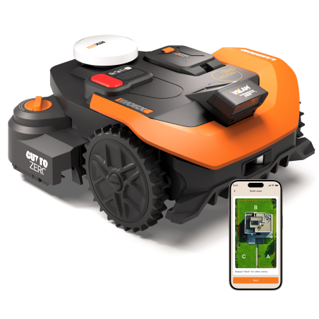 Robot tondeuse Worx WR312E Vision Cloud sans fil - 1200 ㎡