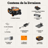 Robot Tondeuse WORX WR344E Vision Cloud 4WD : 4000m². Pentes 84%.