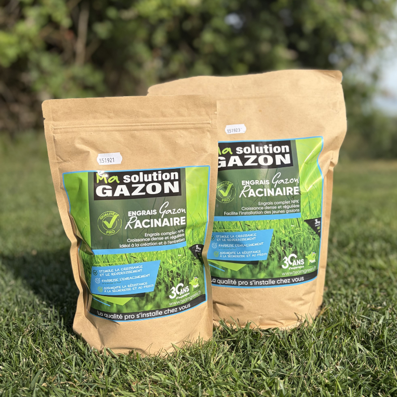 Engrais racinaire gazon NPK 12-8-15 pour enracinement rapide