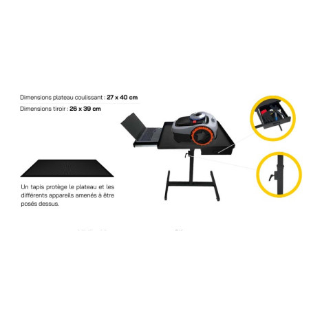 Table d’entretien robot  ajustable – Charge 40 kg