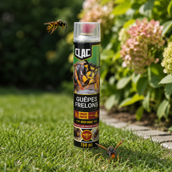 Aérosol anti-guêpes et frelons 750 ml | Jet 4 m - Action immédiate