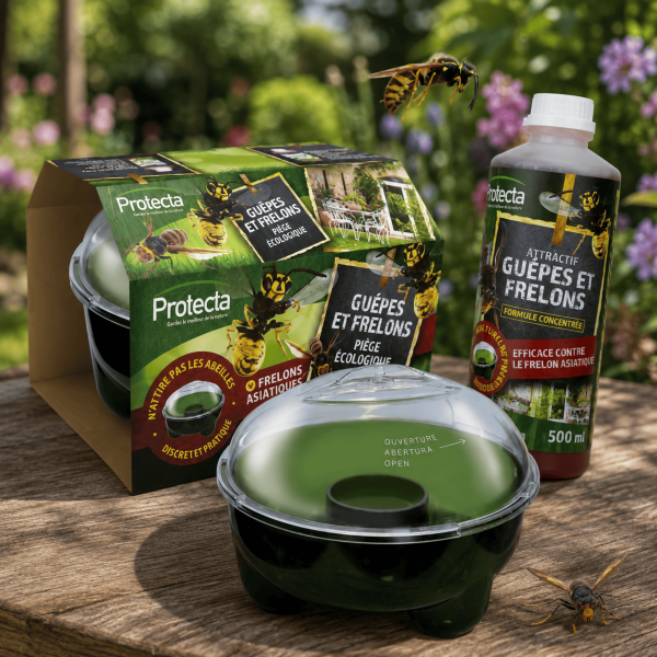 PACK Piège à Guêpes et Frelons PROTECTA - Extérieur