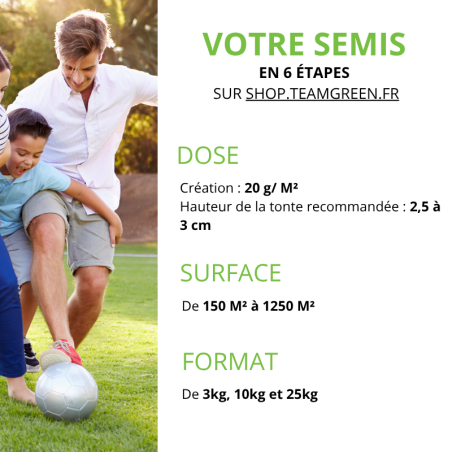 Gazon sportif robuste Team-Sport Sud - Résistant à la chaleur et à la sècheresse