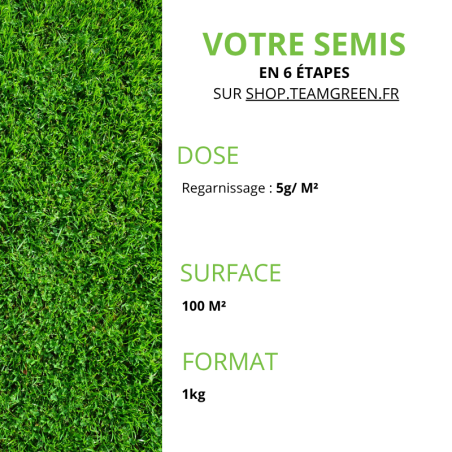 TREFLE BLANC NAIN TEAM GREEN EN SACHET DE 1 KG