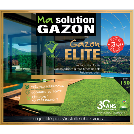 Gazon Elite Fairway : mélange esthétique et faible entretien