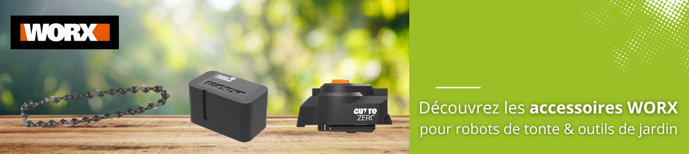 accessoires worx jardin outils robots de tonte