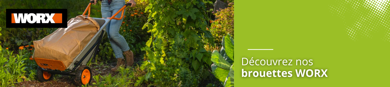 brouettes worx jardin