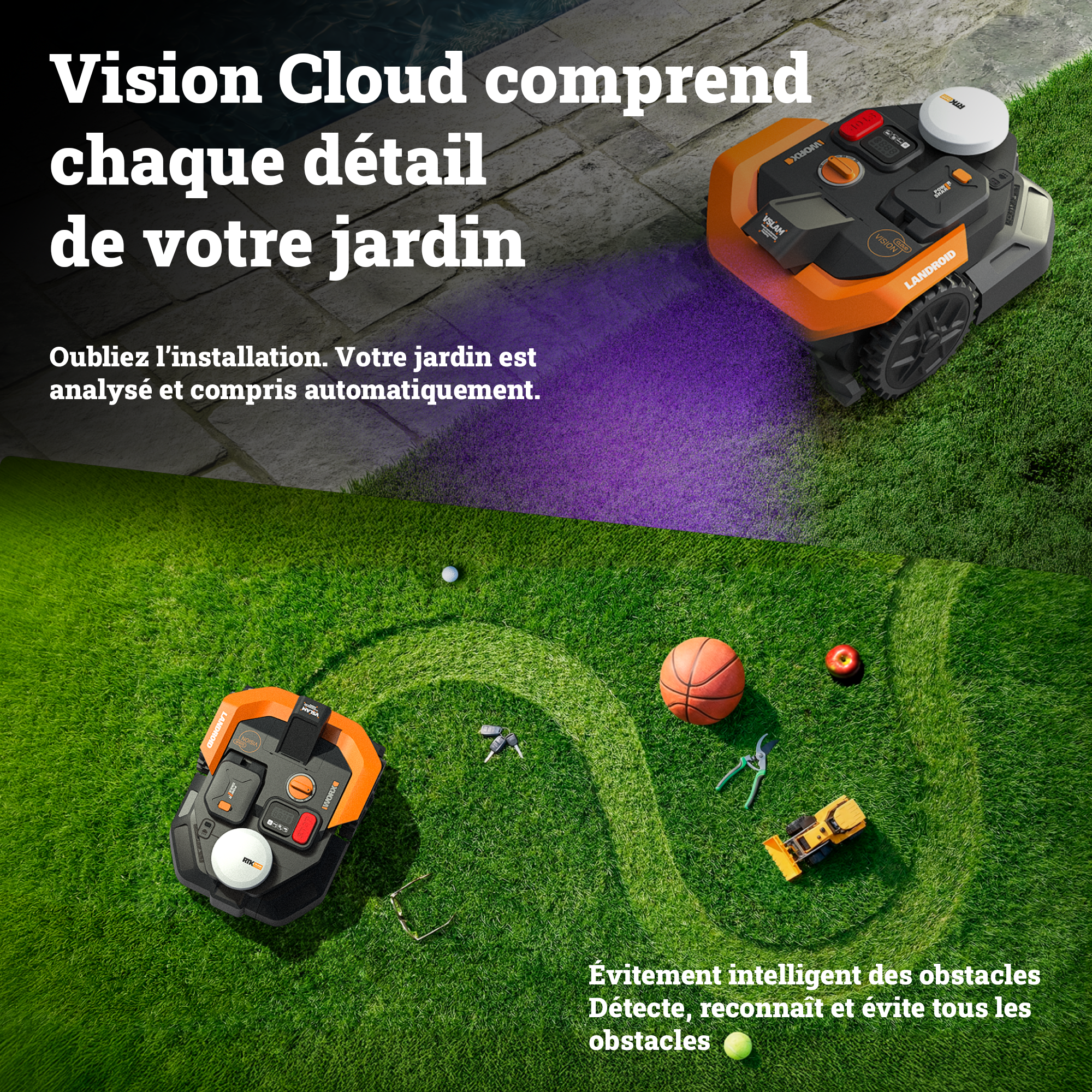 robot worx WR303E vision cloud